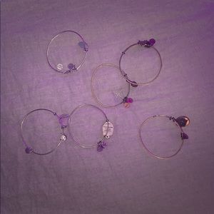 5 alex and ani bracelets